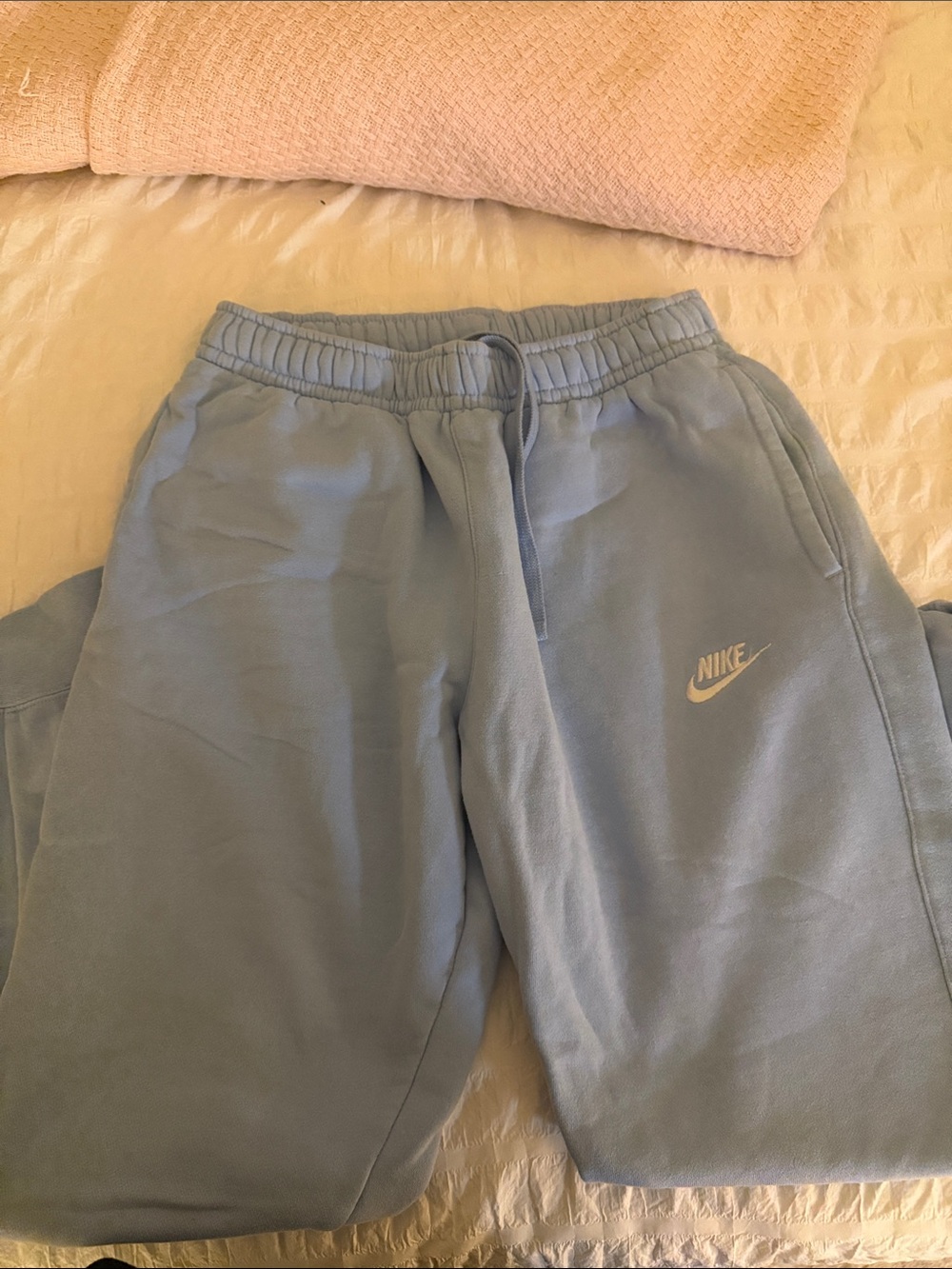 Nike Light Blue Fleece Sweats